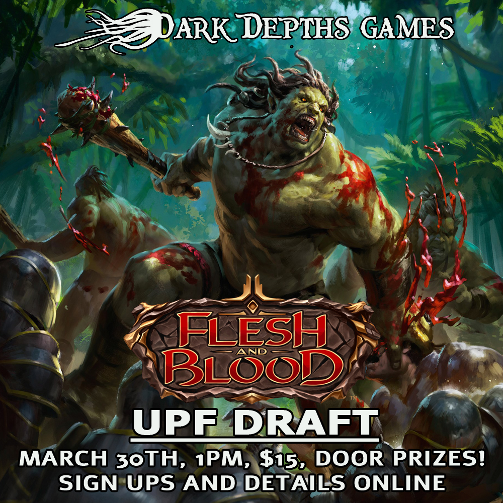 Flesh and Blood Armory Ultimate Pit Fight Heavy Hitters Booster Draft Event 3/30 1:00PM