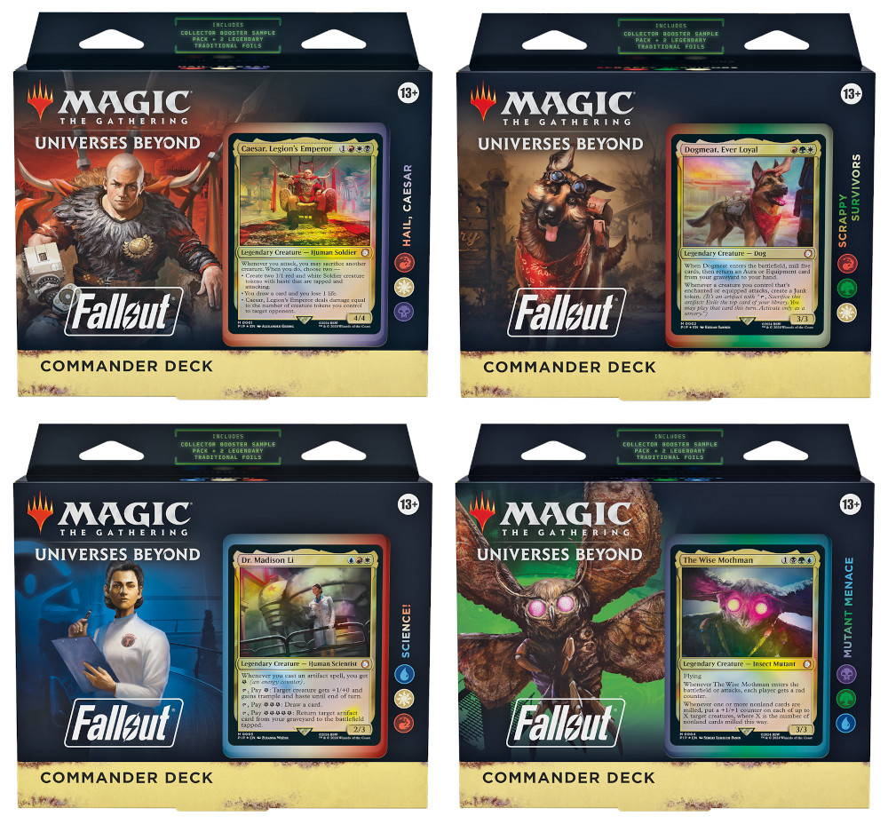 MTG Universes Beyond: Fallout Commander Decks (Set of 4 Decks) (PREORDER, RELEASED MARCH 8TH)