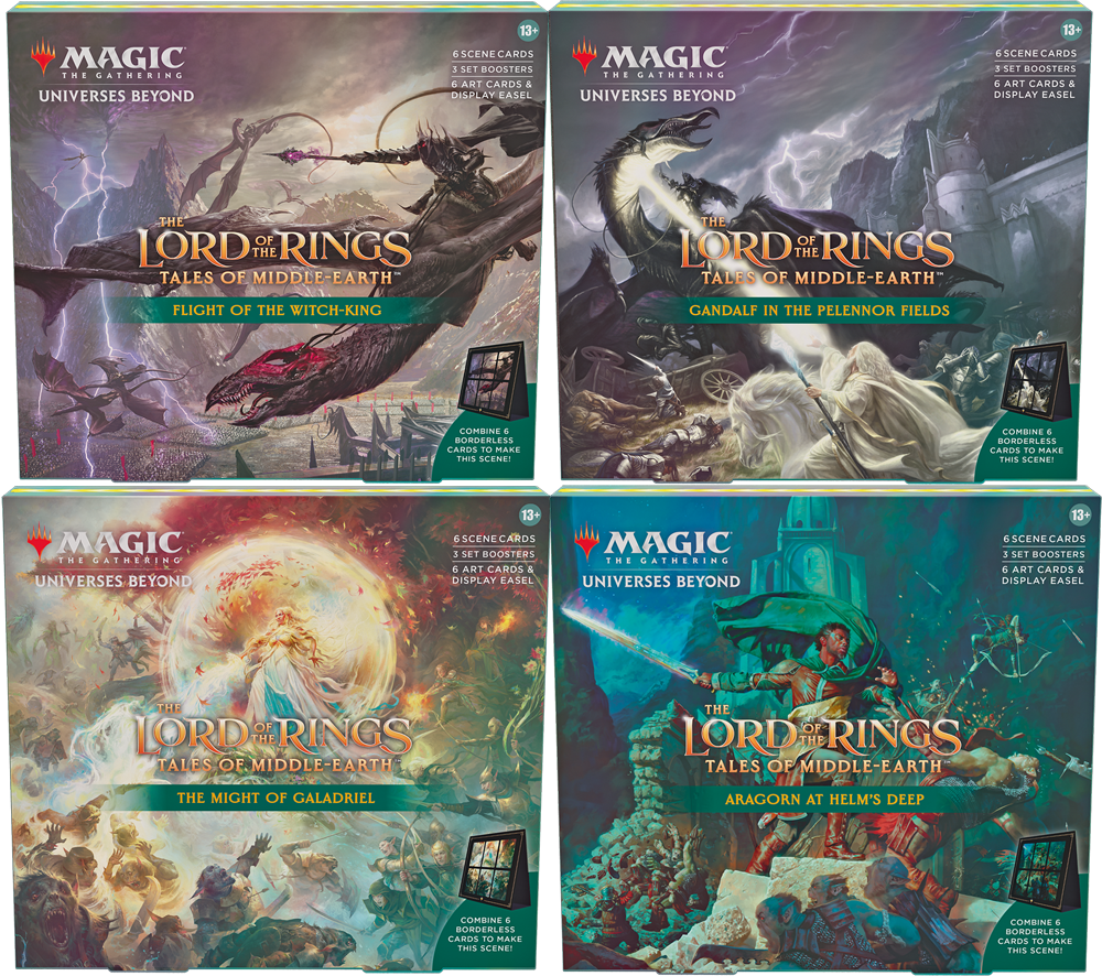 Magic: The Gathering - The Lord of the Rings - Tales of Middle-Earth -  Scene Box (Set of 4)